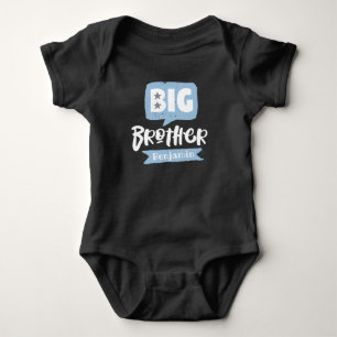 Big Brother Baby Announcement Name & Monogram Bodysuit