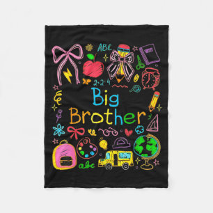 Big Brother Baby Brother Boy Maternity Teacher Pen Fleece Blanket