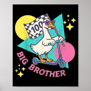 Big Brother Baby Brother Boy Maternity Teacher Tee Poster