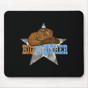 Big Brother Baby Brother Boy Maternity Western 100 Mouse Pad