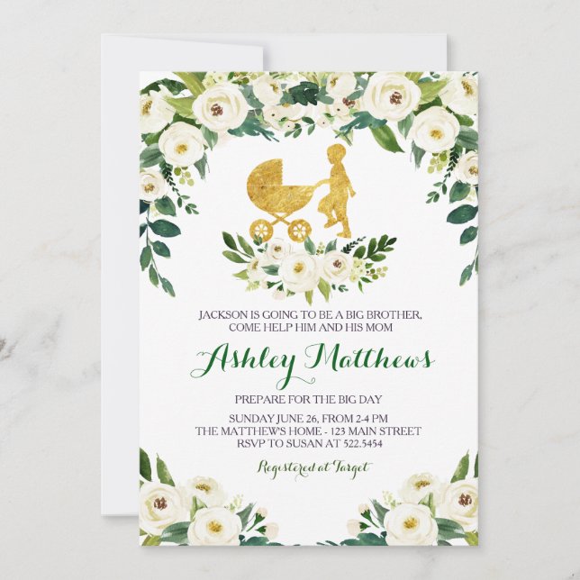 big brother baby shower invite (Front)