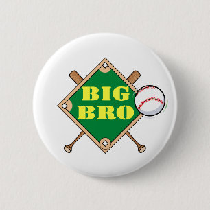 Big Brother Baseball Diamond 6 Cm Round Badge