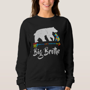 Big Brother Bear Autism Awareness Proud Autism Mo Sweatshirt