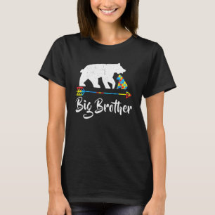 Big Brother Bear Autism Awareness Proud Autism Mo T-Shirt