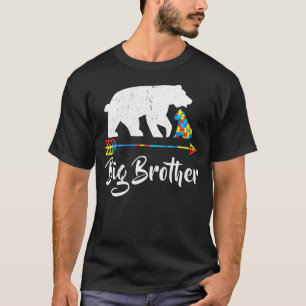 Big Brother Bear Autism Awareness Proud Autism Mo T-Shirt