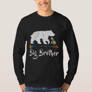 Big Brother Bear Autism Awareness Proud Autism Mum T-Shirt