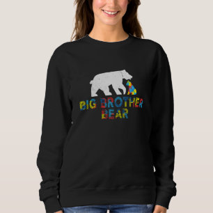 Big Brother Bear Autism Awareness Proud Autism Sweatshirt