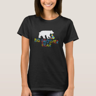Big Brother Bear Autism Awareness Proud Autism T-Shirt