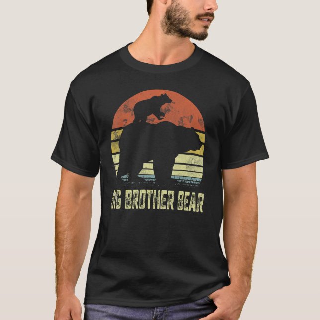 Big Brother Bear Matching Family Mother's Day T-Shirt (Front)