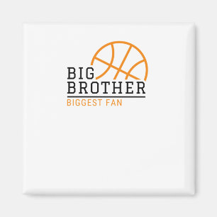 Big Brother Biggest Fan Basketball Magnet