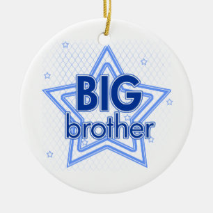 Big brother blue stars ornament