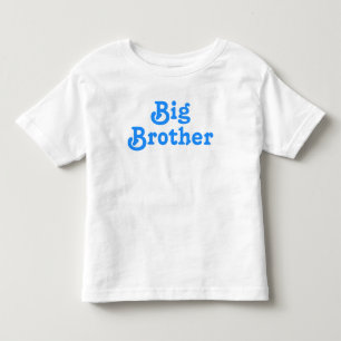 Big Brother Blue Typography  Toddler T-Shirt