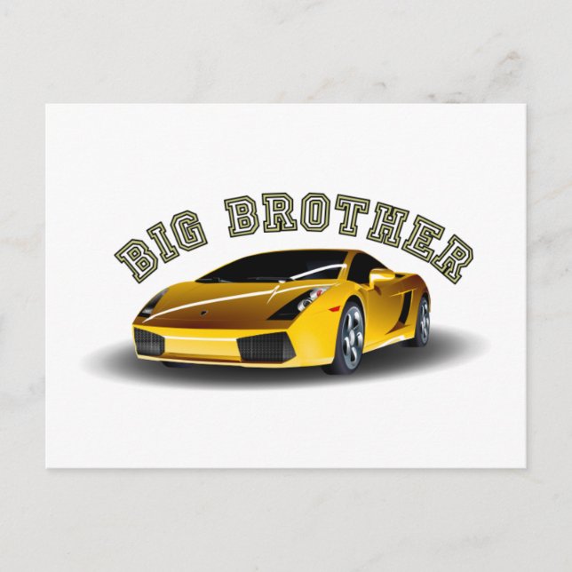 Big Brother Car Postcard (Front)