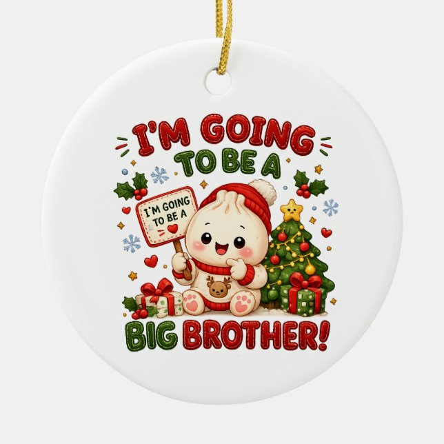 Big Brother Ceramic Ornament (Front)
