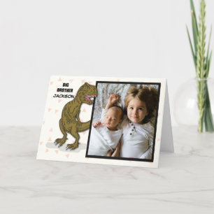 Big Brother Congratulations Custom Photo and Name Card