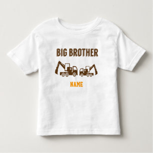 Big Brother Construction Truck Toddler T-Shirt