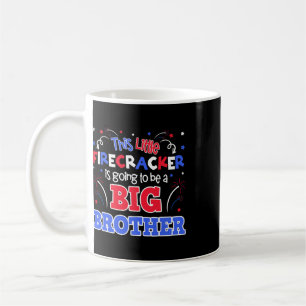 Big Brother Cute 4th Of July Pregnancy Announcemen Coffee Mug