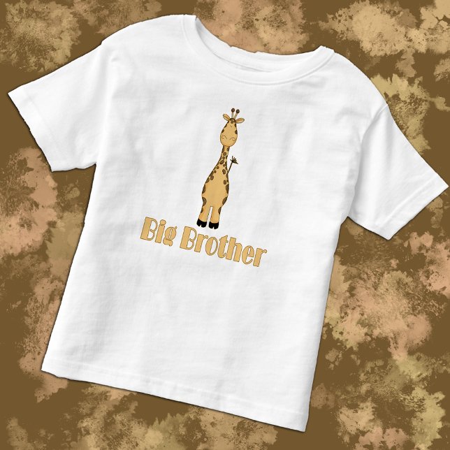 Big Brother Cute Whimsical Giraffe Toddler T-Shirt (Creator Uploaded)