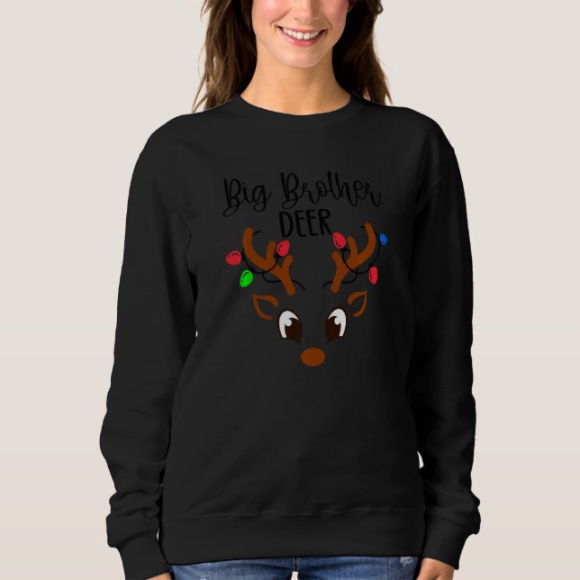 Big Brother Deer Matching Family Christmas Set Sweatshirt (Front)