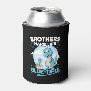 Big Brother Dinosaur Beautiful Life Pun Can Cooler