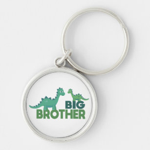 Big brother dinosaur cartoon boys key ring