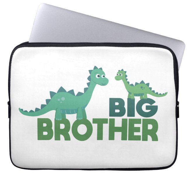 Big brother dinosaur cartoon boys r laptop sleeve (Front)