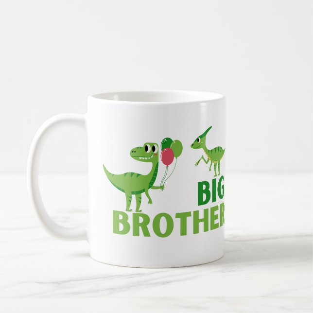 Big brother dinosaur  coffee mug (Left)