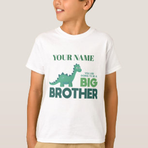 Big brother dinosaur kids boy cartoon T-Shirt