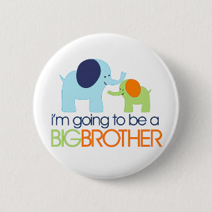 Big Brother Elephant T-shirt 6 Cm Round Badge