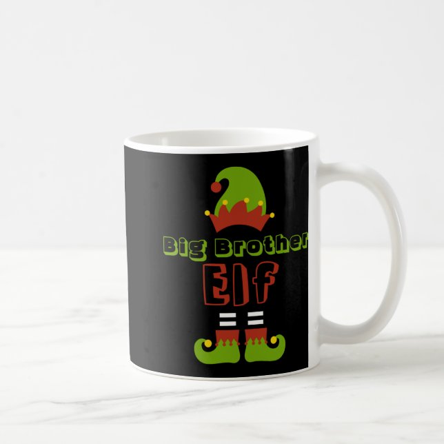 Big Brother Elf Christmas Xmas Cute T Shirt  Coffee Mug (Right)