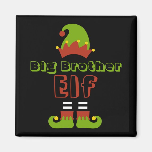 Big Brother Elf Christmas Xmas Cute T Shirt  Magnet (Front)