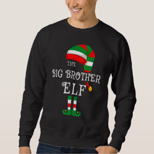 Big Brother Elf Family Christmas Matching Pyjamas Sweatshirt