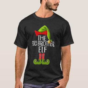 Big Brother Elf Family Group Matching Christmas Pa T-Shirt