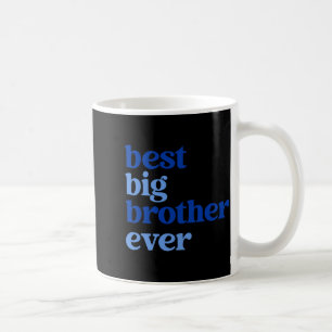 Big Brother Ever Gray With Blue Text Boys Coffee Mug