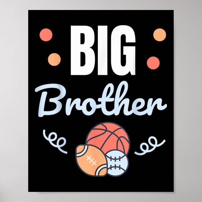 Big Brother _ Fun Pregnancy Announcement &amp; Sib Poster (Front)