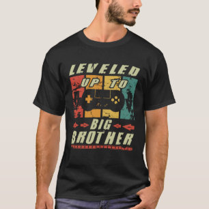 Big Brother Gamer Leveled Up To Big Brother Retro T-Shirt