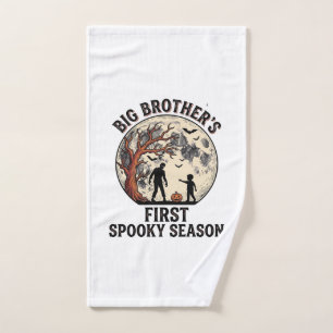 Big Brother Halloween First Spooky Season Vintage Hand Towel