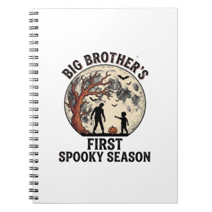 Big Brother Halloween First Spooky Season Vintage  Notebook