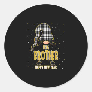 Big Brother Happy New Year Matching gift Classic Round Sticker