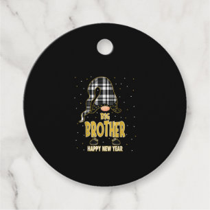 Big Brother Happy New Year Matching gift Favour Tags