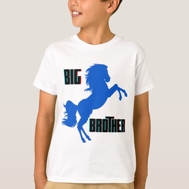 Big Brother Horse Rearing T-Shirt (Front)