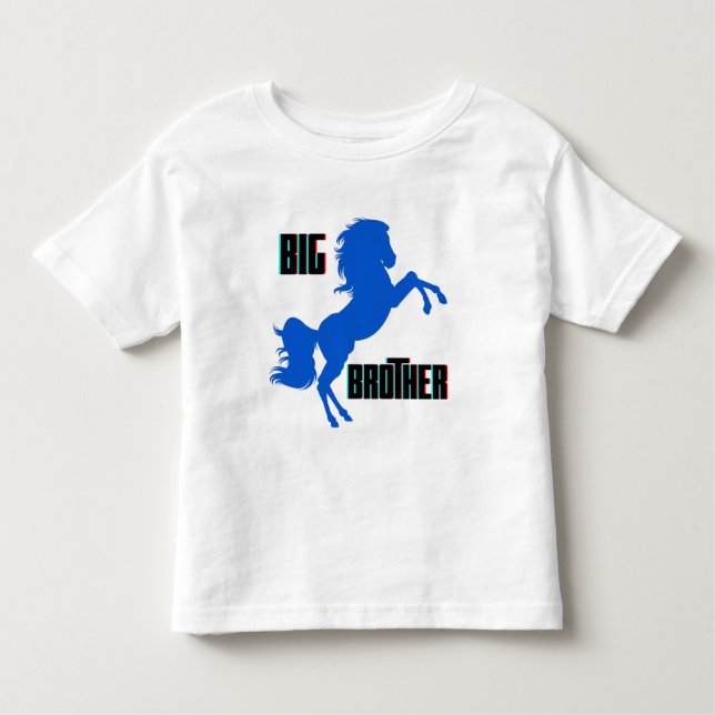 Big Brother Horse Rearing Toddler T-Shirt (Front)