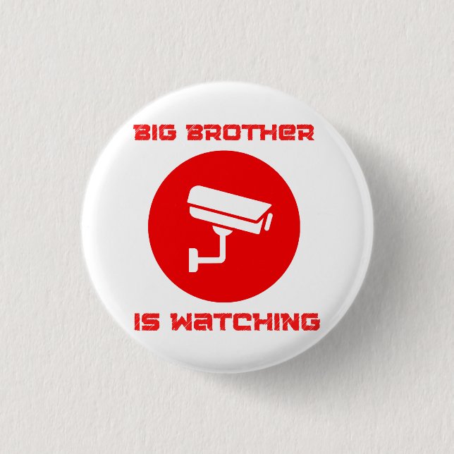 Big Brother is Watching  1984 ingsoc 3 Cm Round Badge (Front)