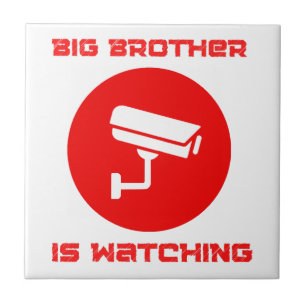 Big Brother is Watching 1984 ingsoc Ceramic Tile