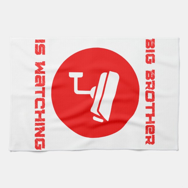 Big Brother is Watching  1984 ingsoc Tea Towel (Horizontal)