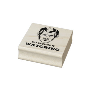 Big Brother Is Watching Rubber Stamp
