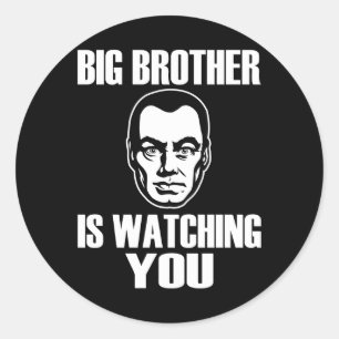 Big Brother is Watching You Classic Round Sticker