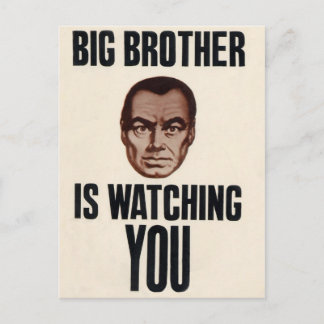 Big Brother is watching you! Postcard