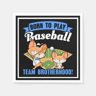 Big Brother Little Brother - Baseball Players Napkin