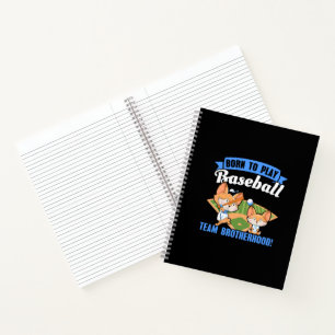 Big Brother Little Brother - Baseball Players Notebook